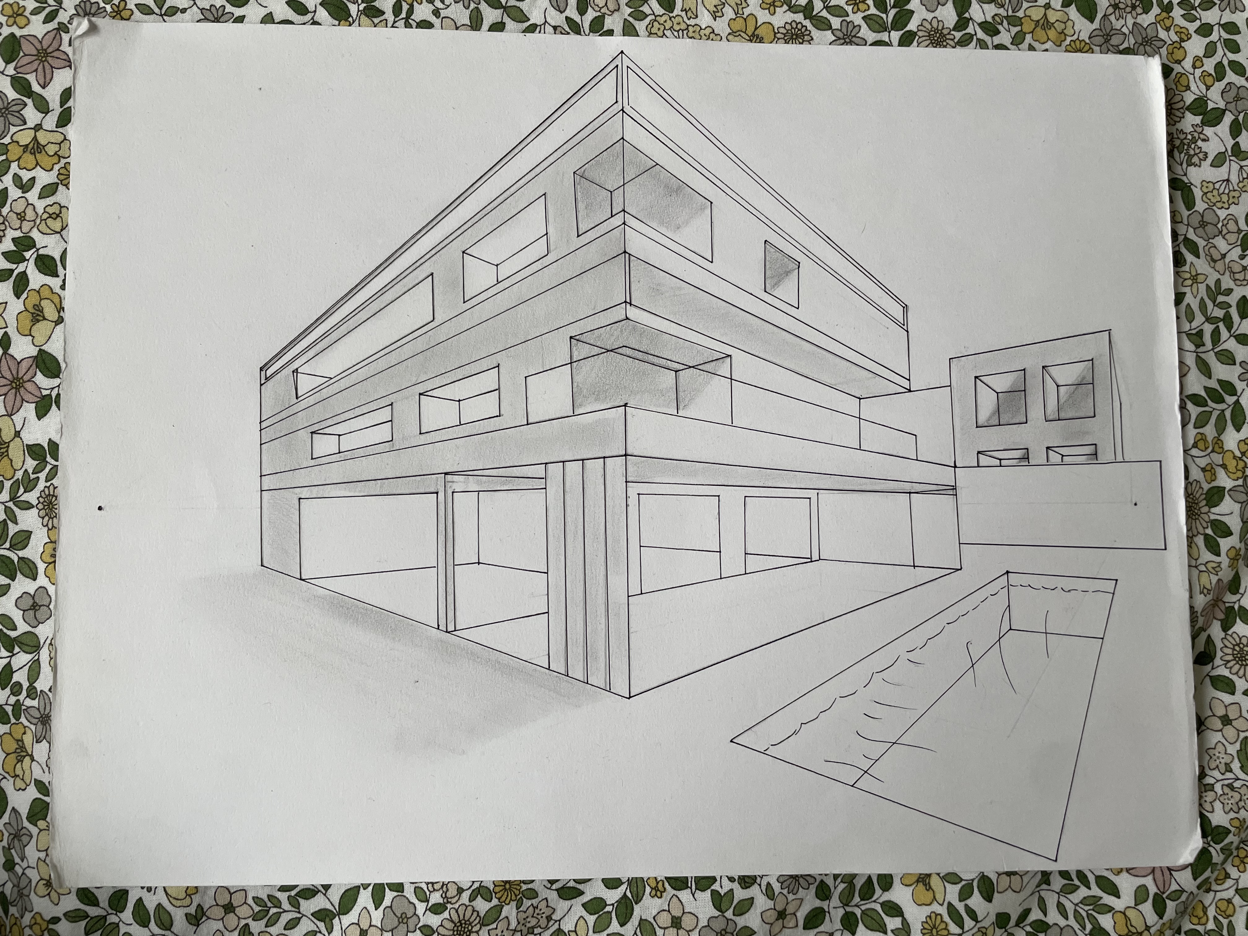 Réalisation de dessins 3D pour mon oral de DNB